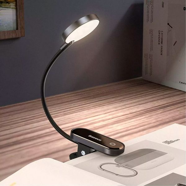 Настільна LED-лампа Baseus із кліпсою