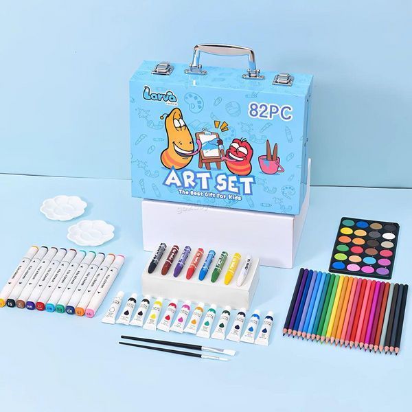 Набір для малювання Art Set 82 предметів Блакитний