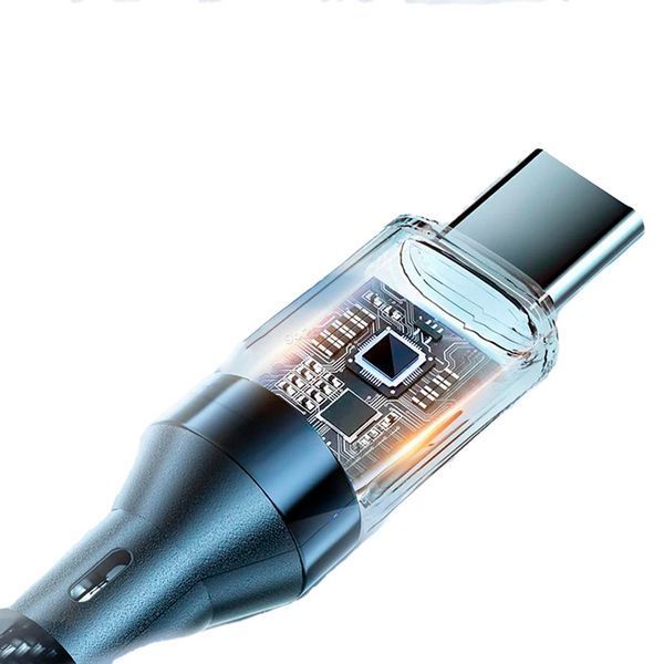 Кабель Type-C до Lightning 27W з дисплеєм PD, швидка зарядка
