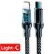 Кабель Type-C до Lightning 27W з дисплеєм PD, швидка зарядка