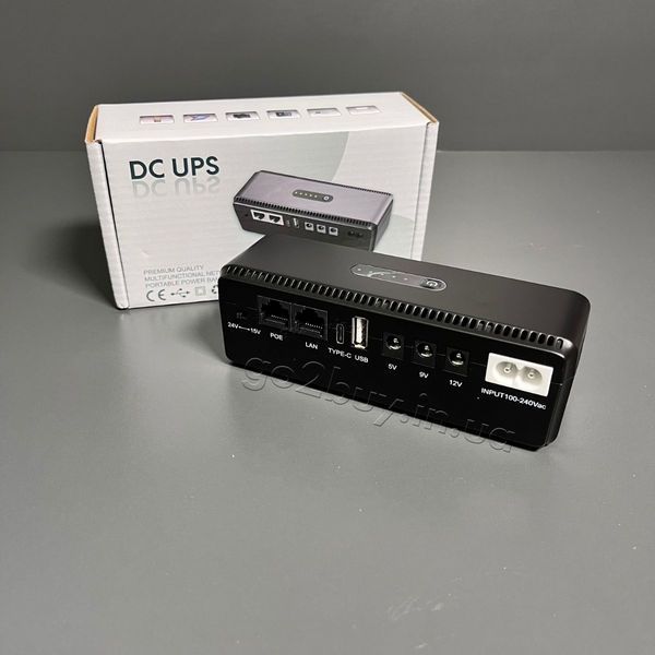 Міні UPS для роутера 10400mAh 18W, чорний