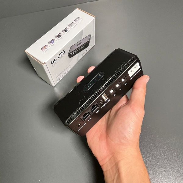 Міні UPS для роутера 10400mAh 18W, чорний