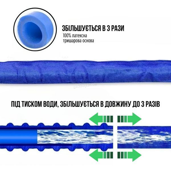 Шланг для полива 36 метров Xhose Синий
