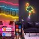 Неоновая LED лента 5м , пульт, Wi-Fi, Bluetooth