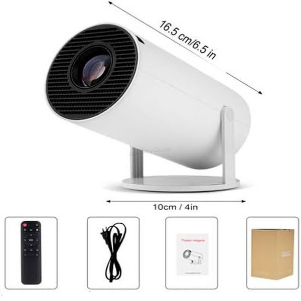 Проєктор HY300 PRO 4K, Android 11, Wi-Fi 6, Bluetooth 5.0